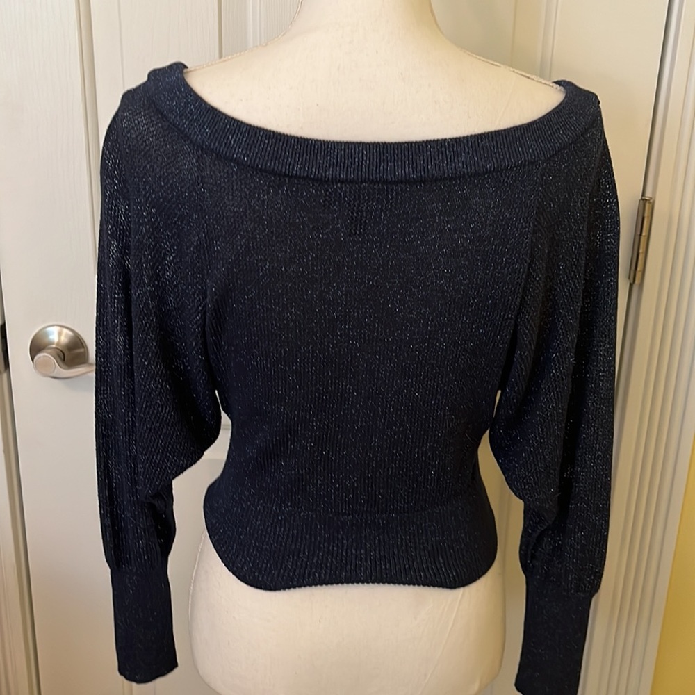 Express Extra Small, Long Sleeve Crop Sweater - image 4